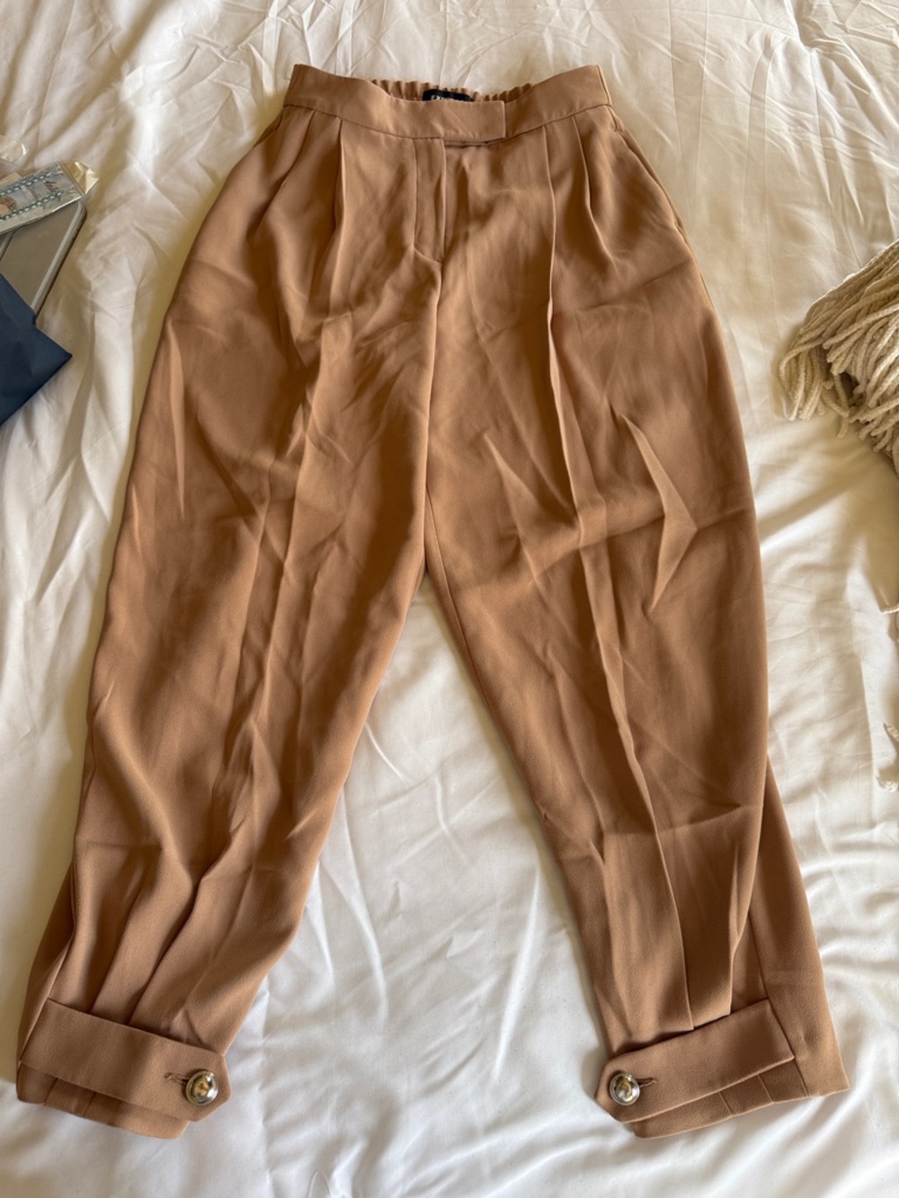 Express High-Waist Pleated Trousers
